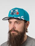 Бейсболка MITCHELL NESS арт. HP10041-CHOTEAL Charlotte Hornets NBA (бирюзовый / черный)